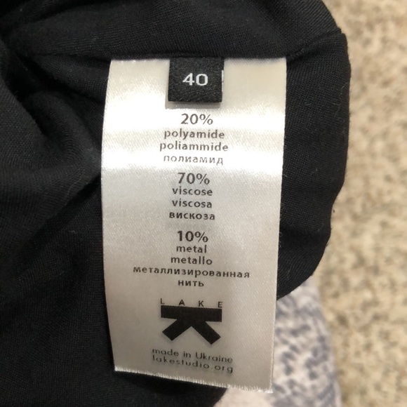 Lake Studio Sheath Dress Size 4 Black Glittery Floral Tie Waist Mini - Picture 10 of 11